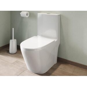 Vente unique WC a poser blanc en ceramique NAGILAM