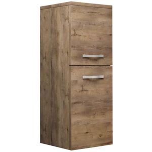 Vente-unique Colonne de salle de bain effet bois - L30 x l30 x H83 cm - MIELA