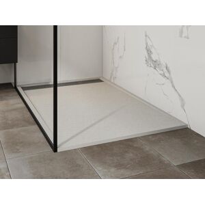 Shower & Design Receveur à poser ou encastrer en résine avec siphon - Blanc - 140 x 90 cm - LYROSA
