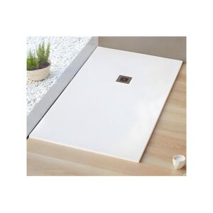 SANYCCES Receveur de douche 90 x 180 cm extra plat LOGIC surface ardoisée rectangulaire blanc