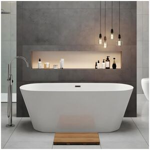 STANO Baignoire îlot design ovale FINDLAY blanche 149 cm - Publicité