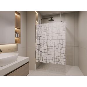 Shower & Design Paroi de douche à l'italienne LAURA sérigraphiée - 120x190 cm