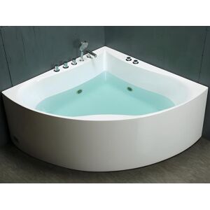 Shower & Design Baignoire balnéo d'angle AGYNESS - 263L - 135*135*57 cm