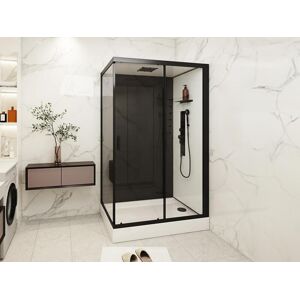 Shower & Design Cabine de douche hydromassante - Installation réversible - L110 x l80 x H215 cm - FOMIRA