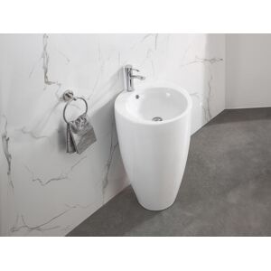 Shower & Design Vasque sur pied cylindrique blanche - L50 x H83 x P50 cm - MILOS II