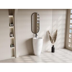 Shower & Design Vasque sur pied cylindrique blanche - L50 x H83 x P50 cm - MILOS II