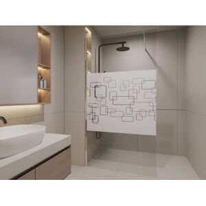 Shower & Design Paroi de douche à l'italienne PAULINA II sérigraphiée - 90x190 cm