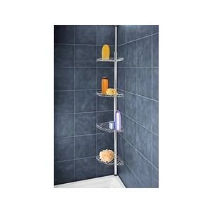 Wenko 8145500 étagère d'angle en inox pour douche 275 x 20 cm - Publicité