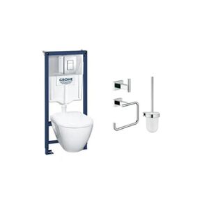 Grohe WC suspendu compact SEREL + bâti support + abattant + plaque + accessoires - Publicité