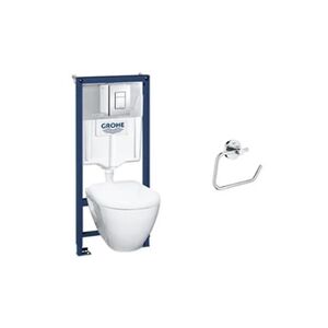Grohe WC suspendu compact SEREL + bâti support + abattant + plaque + dérouleur - Publicité