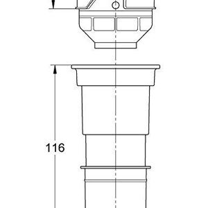 GROHE Adaptateur 45 L pour Réservoir GD Deux Pièces Détachée 42333000 Import Allemagne - Publicité