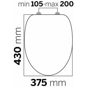 Abattant WC à fermeture en douceur Douglas Marron 251675346