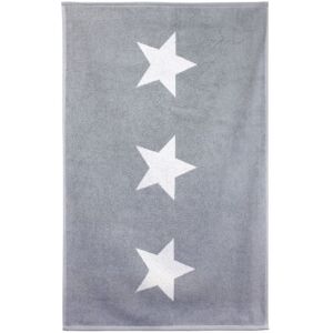 Linnea Tapis De Bain 60x90 Cm 100% Coton 700 G/M2 Stars Gris - Publicité