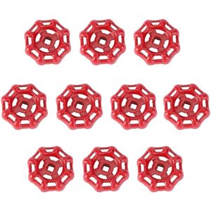 LITZEE 10pcs remplacement porte boule volant tuyau d'eau robinet fonte arrêt poignée remplacement extérieur robinet tuyau métal poignée 6 * 6 mm rouge - Publicité