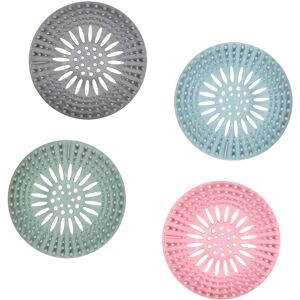 LITZEE 4PCS De Filtre à Cheveux en Silicone, Lavabo Filtre, Filtre à Évier, Filtre Protecteur De Drain pour Trous De Drainage, Couvercles de Drain de Douche, pour Cuisine Salle de Bain Baignoire Lavab - Publicité