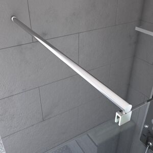 Aurlane Barre de fixation recoupable pour douche a l'italienne - Barre droite 100 cm fixation murale - Publicité