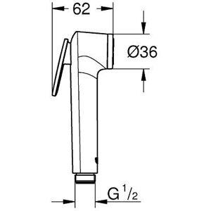 Grohe GROHE Douchette Tempesta-F Trigger Spray 27512001 , Argent (Import Allemagne) - Publicité