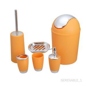 6pcs Plastique Solide Distributeur de Lotion Pubelle Orange - Publicité