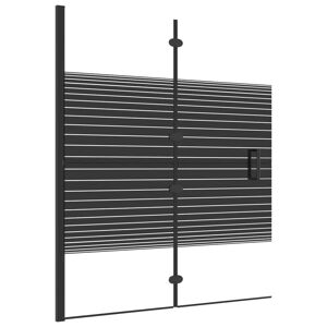 vidaXL Cabine de douche pliable ESG 120x140 cm Noir - Publicité