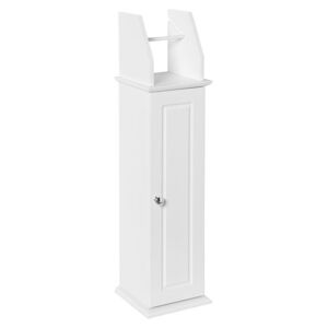 SoBuy Support Papier Toilette Armoire Toilettes Porte Brosse WC sur Pied en Bois –Blanc, BZR53-W - Publicité