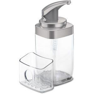 Simplehuman Distributeur de savon carré 650 ml en nickel brossé - Publicité