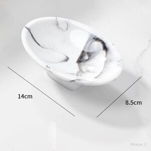 Porte-savon de forme ovale, facile à nettoyer, économiseur de savon pour blanc - Publicité