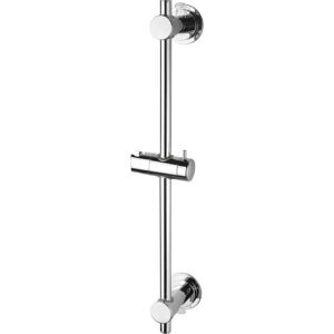 Barre de douche universelle ROUSSEAU - Inox chromé - Longueur 60,5 cm - Diametre 18 mm - Fixation ventouse - Publicité