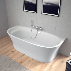 Duravit Cape Cod Baignoire semi-îlot, avec tablier, 700364000000000, - Publicité