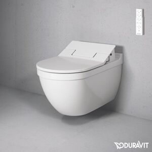 Duravit Starck 3 Cuvette murale à fond creux avec abattant WC SensoWash® Slim en set, 22265900+6110000023, - Publicité