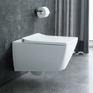 Duravit Viu Cuvette suspendue à fond creux avec abattant, sans bride, 25110900001+0021190000,