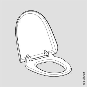 WENKO Abattant WC avec frein de chute Vorno, abattant WC clipsable