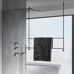 Giese Server Porte-serviettes de bain pour paroi en verre, 11860-14, - Publicité