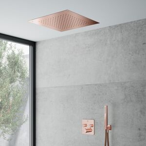 Mariner Colonne de douche avec mitigeur thermostatique Eden edge (corps d’encastrement, douche de tête effet pluie 1 jet à encastrer au plafond et set - Publicité