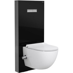 VitrA Sento Cuvette suspendue à fond creux avec fonction bidet, sans bride, avec réservoir de chasse à poser, 7748B003-6205+770-5761-01, - Publicité