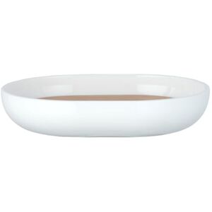 WENKO Porte Savon Bambou, Porte Savon Posa Blanc, sans BPA, Plastique Blanc, Bambou, 12 x 2,5 x 9 cm - Publicité