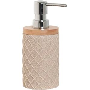 Esprit Distributeur de Savon Beige résine Bambou 7 x 9 x 18 cm - Publicité