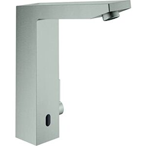 Grohe Eurocube E 36441DC0 Électronique infrarouge pour lavabo (limiteur de température réglable, système de montage rapide, mode nettoyage), supersteel - Publicité