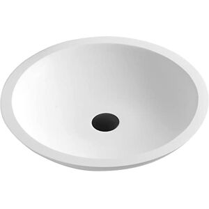 Karran Quattro QM162 Vasque de salle de bain ronde en acrylique Blanc mat 48,3 cm - Publicité