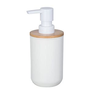 WENKO Distributeur à Savon Posa Blanc Distributeur de Savon Liquide Capacité: 0.33 l, Plastique, 7 x 16.5 x 8 cm, Blanc - Publicité