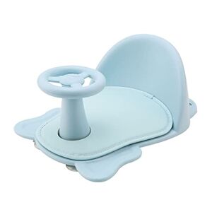 iFCOW Siège de bain pour bébé, siège de baignoire antidérapant pour bébé siège de douche pour bébé chaise de bain pour bébé chaise de bain pour bébé avec tapis antidérapant et dossier - Publicité