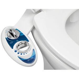 Luxe Bidet Neo 120 – Self Buse de nettoyage – Eau Douce non électrique mécanique Bidet WC Attachment (Bleu et blanc) - Publicité