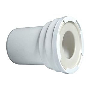 Wirquin RWC12 Pipe WC rigide courte, manchon droit mâle pour installation à coller D100, blanc - Publicité