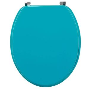 Wirquin 20718777 Abattant WC en fibre de bois Woody Color Line 100% FSC finition brillant et forme universelle, turquoise - Publicité