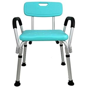 DHJKCBH Tabouret de Douche incomplet/Personnes âgées/Enceintes/siège de Bain accoudoir Haut rétractable Gratuit Tabouret de Bain Tabouret de Bain Bleu - Publicité