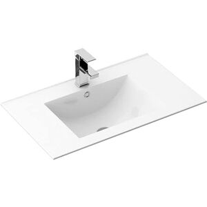 Rea VASQUE À ENCASTRER DAFNE 60 Lavabo Salle de Bain 615 x 465 x 170 mm en Céramique (Blanc) - Publicité