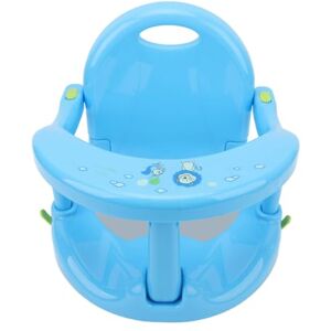 Cryfokt Conception Pliable de Siège de Bain de bébé, Hauteur Réglable, 4 Ventouses, Chaise de Douche Stable, Plastique écologique Support de Baignoire Chaise de Baignoire Cadeau (Bleu) - Publicité