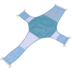 01 Tapis de support de bain pour nourrisson, bleu clair Pratique, 3 dimensions, bandoulière de support de bain réglable en maille respirante, pour baigner la douche de bébé(Light blue) - Publicité