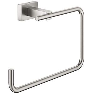 Grohe 40510DC1 Essentials Cube Porte-Serviettes Ring, Gris (satiné) - Publicité