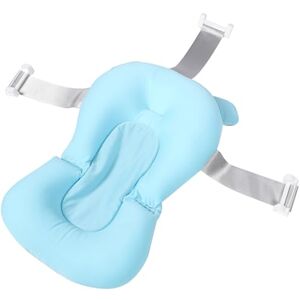 KOMBIUDA Flotteur Bébé Coussin De Bain Nouveau-né Support De Siège De Bain Pour Bébé Coussin De Bain Évier Bébé Tapis De Bain Tissu En Maille Nid D'abeille Antidérapant Nouveau Née - Publicité