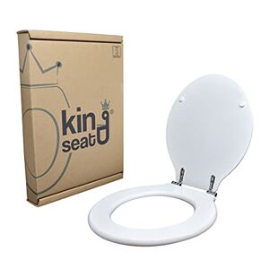 king seat Abattant WC classique de qualité fabriqué en MDF certifié, 100 % fabriqué en Italie, qui dure dans le temps. Publicité